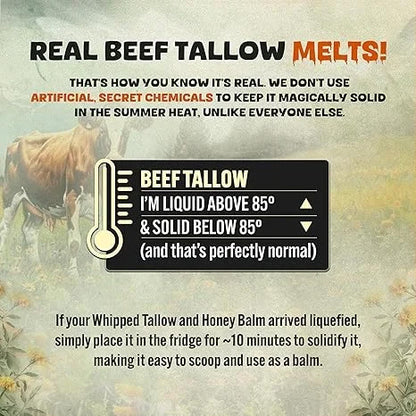 QIAWI Whipped Beef Tallow & Manuka Honey Organic Nourishing Face & Body Cream