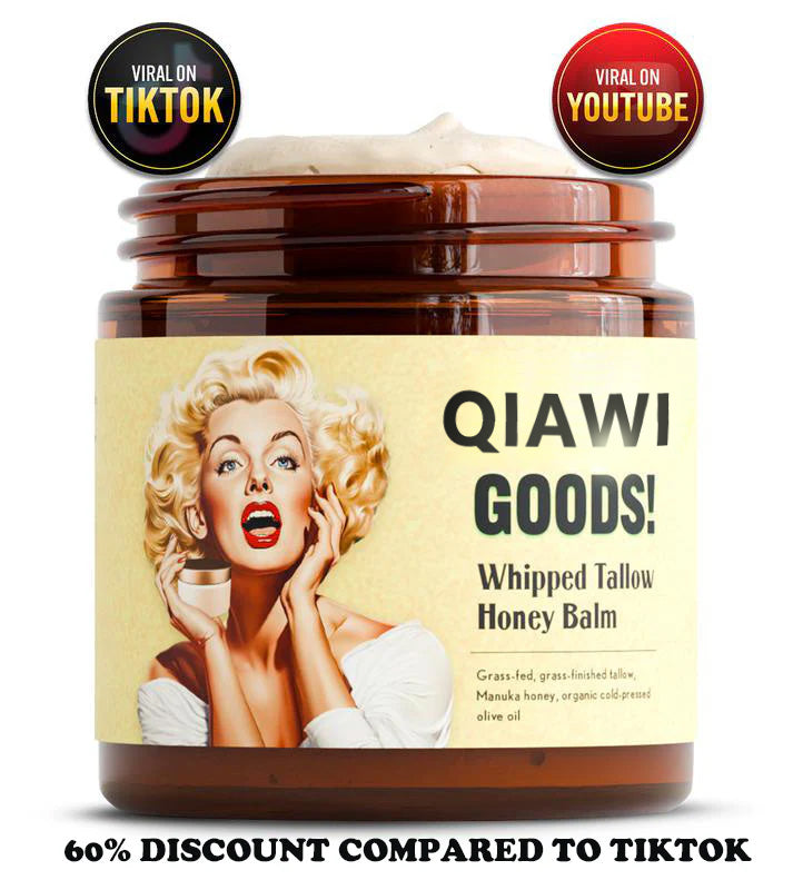 QIAWI Whipped Beef Tallow & Manuka Honey Organic Nourishing Face & Body Cream